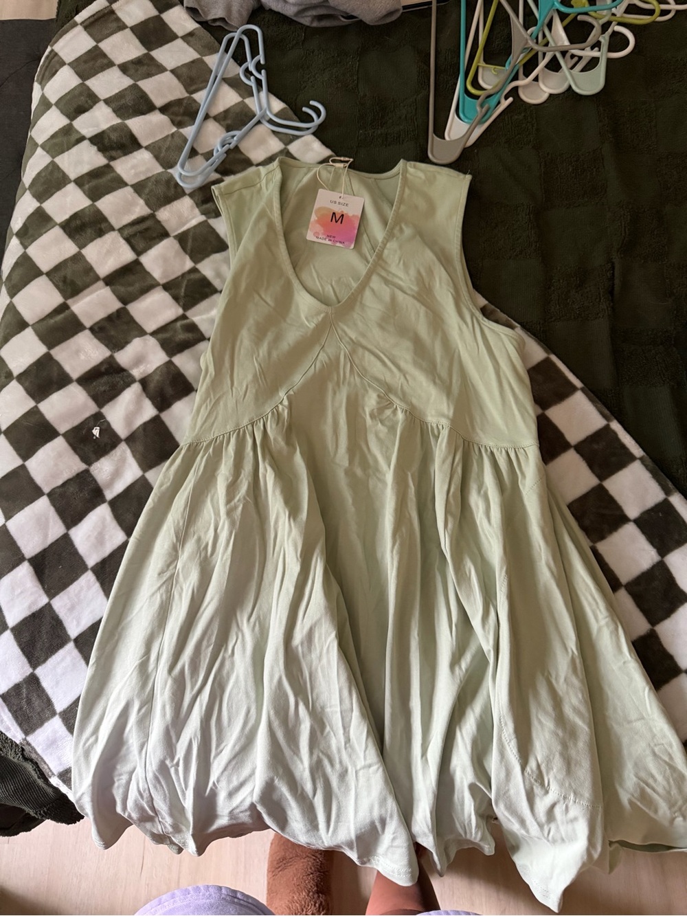 Amazon Women's Sleeveless Maxi Dress in Sage Green